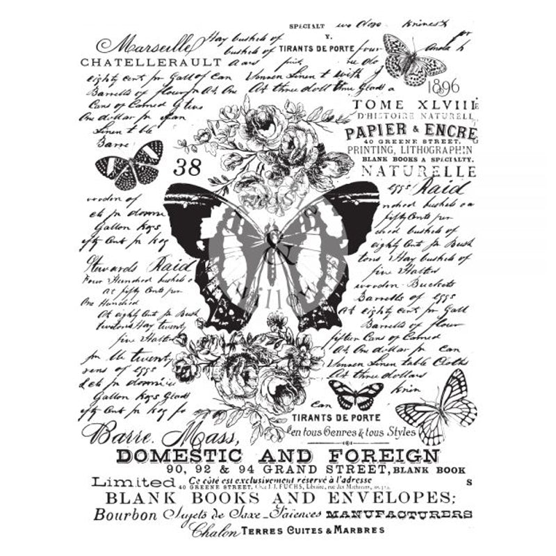 Redesign Decor Transfers "BUTTERFLY BOTANIC " 40,5 x 58.5 cm