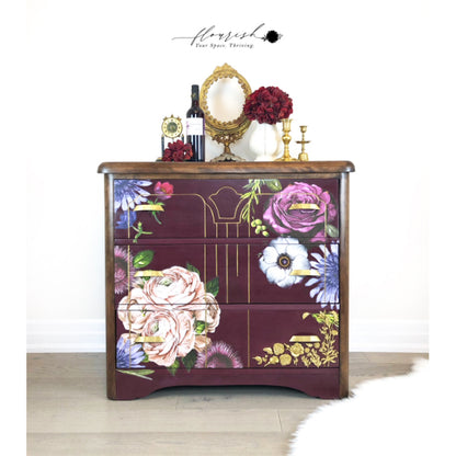 Redesign Decor Transfers "LUSH FLORAL II" 122 x 89 cm