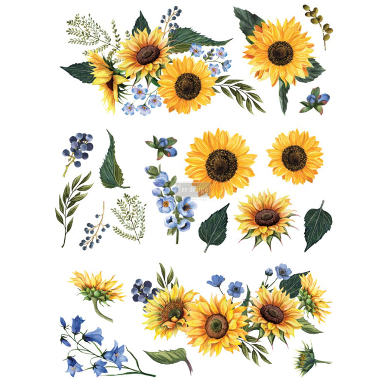 Redesign Decor Transfers "SUNFLOWER  FIELDS" 56x76 cm