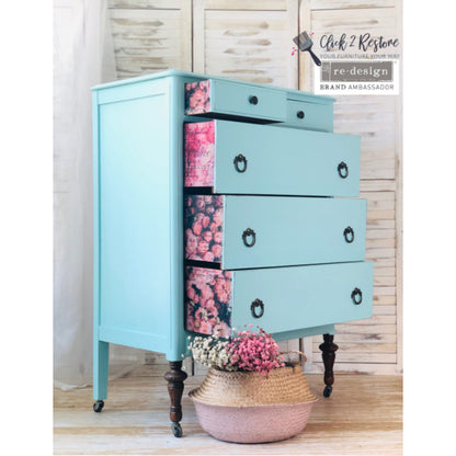 Carta da Découpage "FLOWER MARKET" in Tessuto 48x76cm