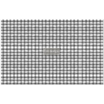 Carta da Découpage "GRID " in Tessuto 48x76cm