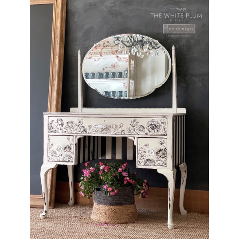 Redesign Decor Stamp "LINEAR FLORAL" 30,5 x 30,5 cm