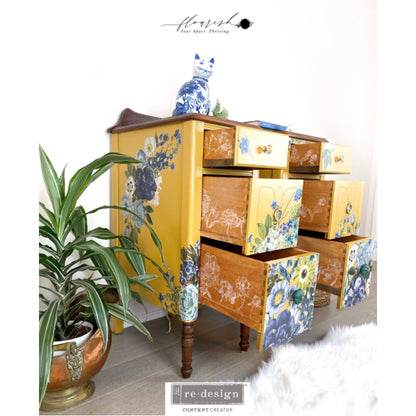 Redesign Decor Stamp "LINEAR FLORAL" 30,5 x 30,5 cm