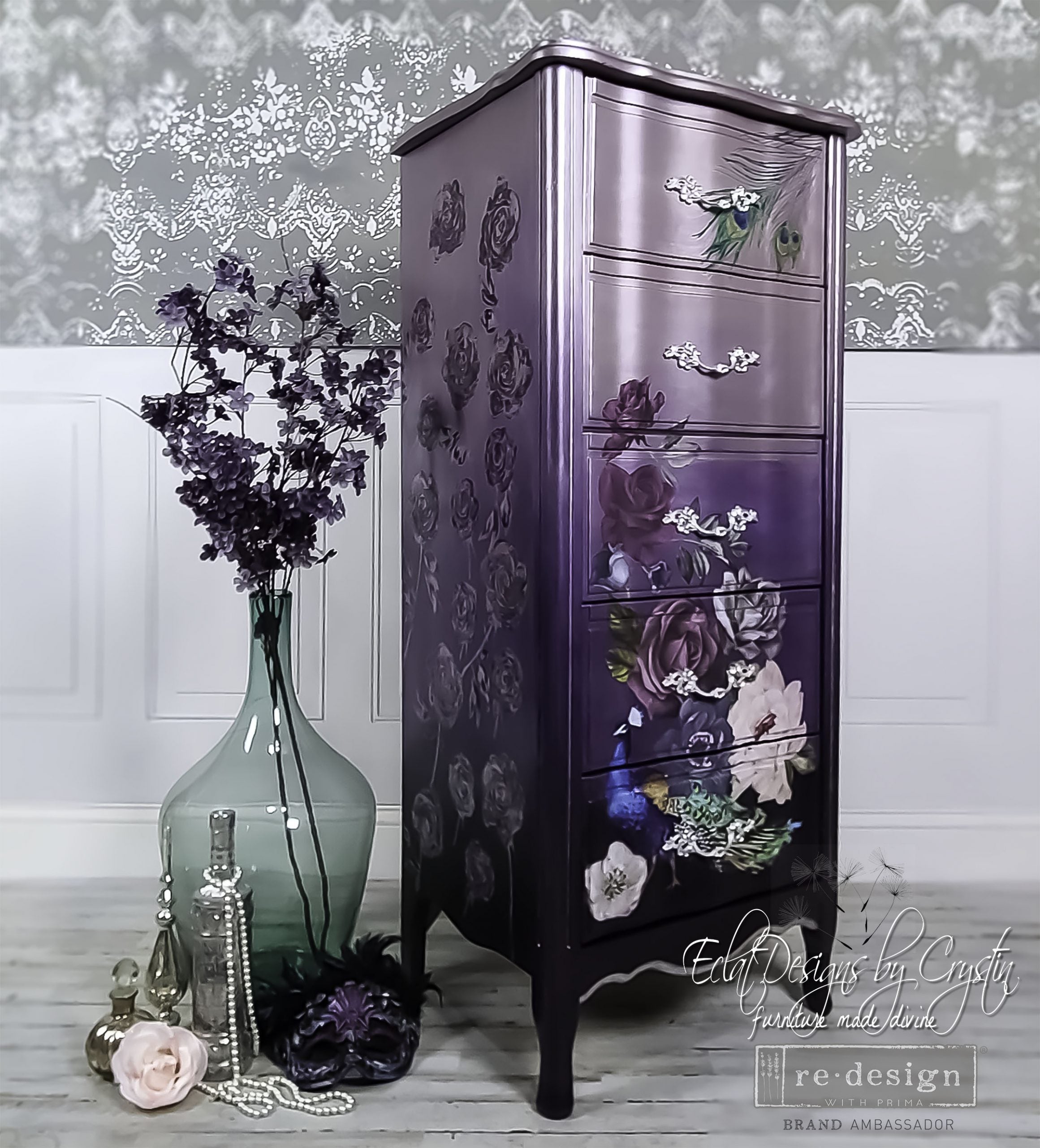 Redesign Decor Stamp "Mystic Rose" 30,5 x 30,5 cm