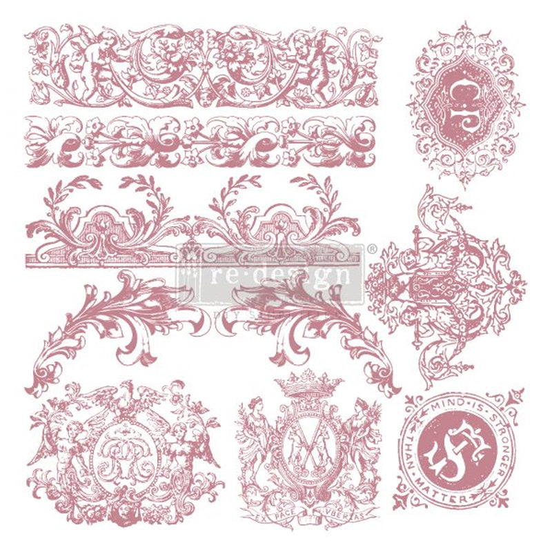 Redesign Decor Stamp "CHATEAU DE SAVERNE" 30,5 x 30,5 cm