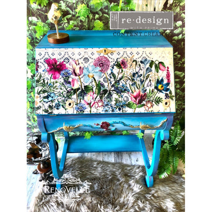 Carta da Découpage "FUCHSIA" in Tessuto 48x76cm