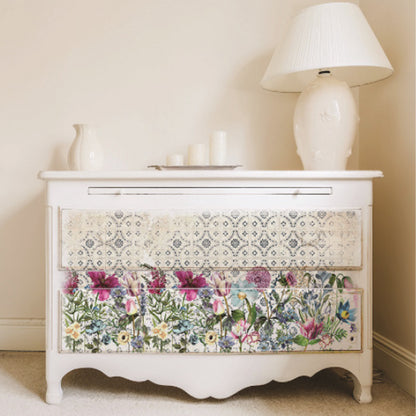 Carta da Découpage "FUCHSIA" in Tessuto 48x76cm