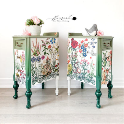 Carta da Découpage "FOREST GARDEN" in Tessuto 48x76cm