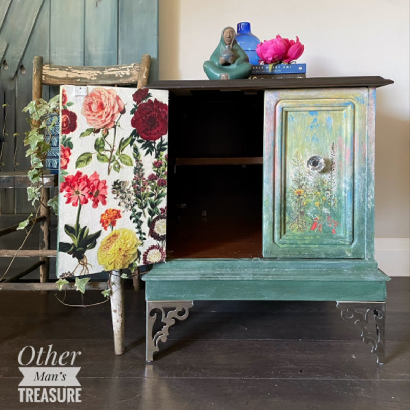 Carta da Découpage "FOREST GARDEN" in Tessuto 48x76cm