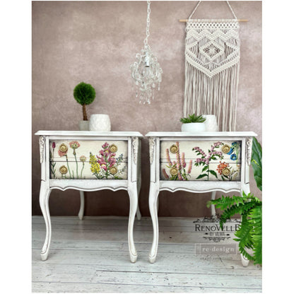 Carta da Découpage "WILD HERBS " in Tessuto 48x76cm