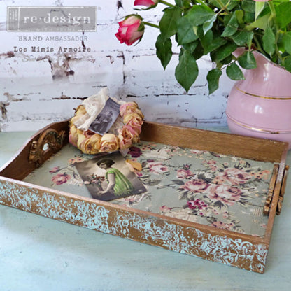 Carta da Découpage "OLIVIA" in Tessuto 48x76cm