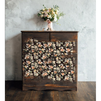 Carta da Découpage "MIDNIGHT AMBER" in Tessuto 48x76cm