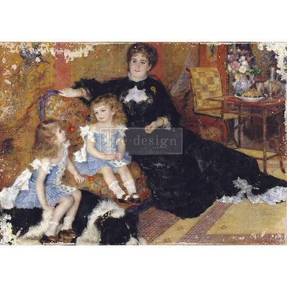 Carta da Découpage "Family Moment" in Carta di Riso 59x84 cm