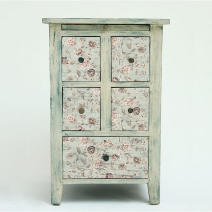 Carta da Découpage "NEUTRAL FLORAL" in Tessuto 48x76cm