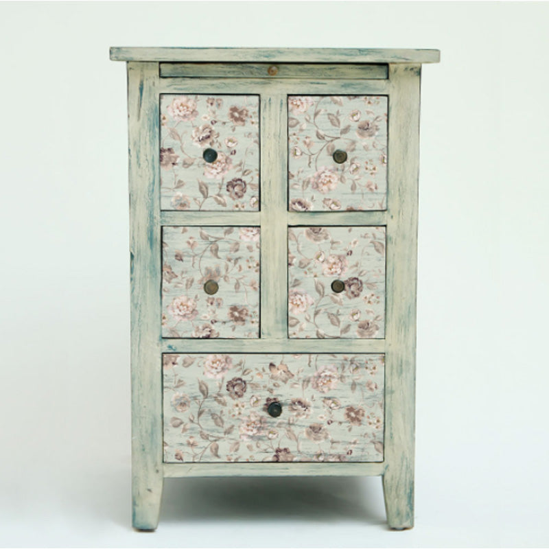 Carta da Découpage "NEUTRAL FLORAL" in Tessuto 48x76cm