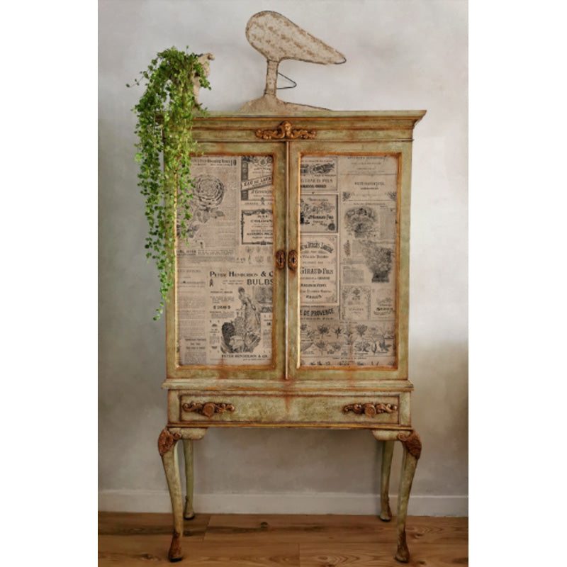 Carta da Découpage "NEWSPRINT" in Tessuto 48x76cm