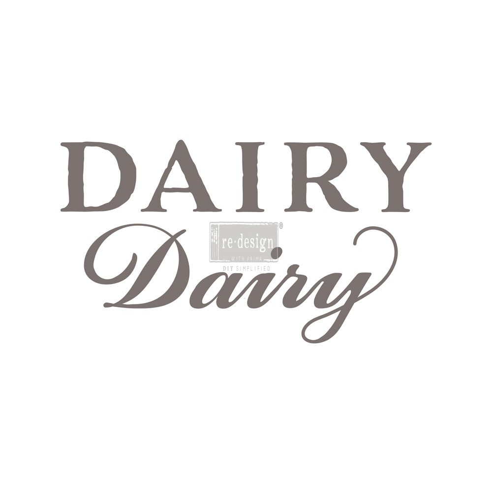 Redesign Decor Transfers "DAIRY" 15x86 cm