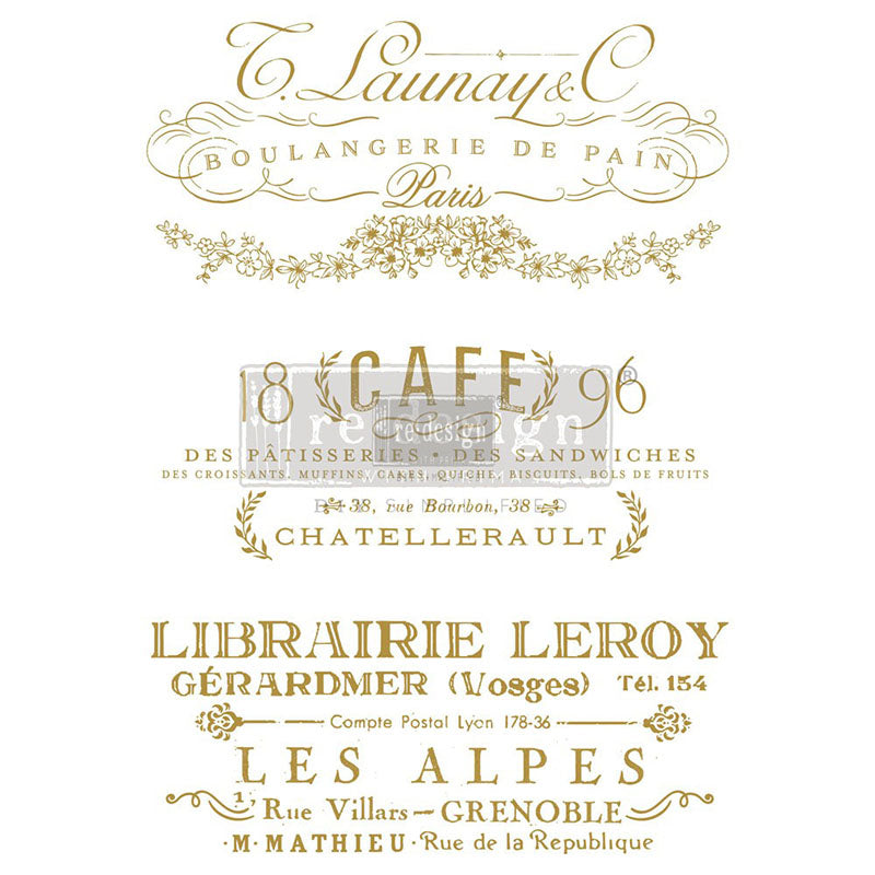 Redesign Decor Transfers "SOMEWHERE IN FRANCE" 61 x 86 cm