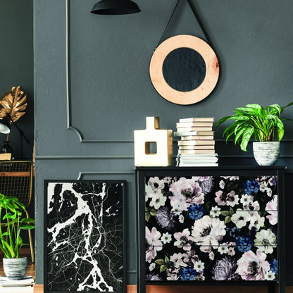 Redesign Decor Transfers "DARK FLORAL" 61 x 89 cm