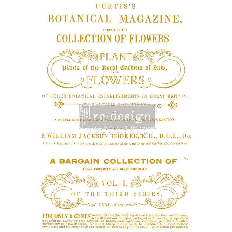 Redesign Decor Transfers "FLOWER COLLECTOR" 59,5 x 86 cm