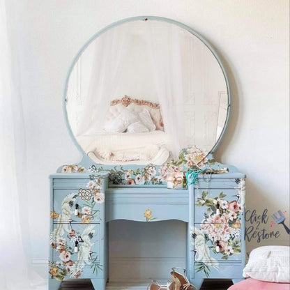 Redesign Decor Transfers "ELEGANCE &amp; FLOWERS" 122 x 89 cm