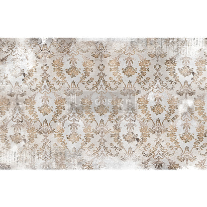 Carta da Découpage Decor "Washed Damask" – 1 foglio in Tessuto Formato 49.5x76cm
