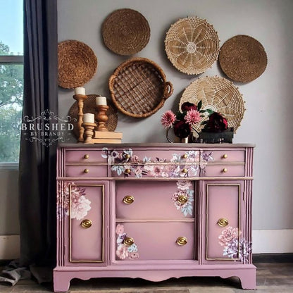 Redesign Decor Transfers "BURGUNDY ROSE GARDEN" 61 x 89 cm