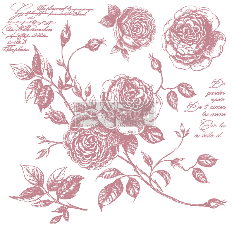 Redesign Decor Stamp "ROMANCE ROSES" 30,5 x 30,5 cm
