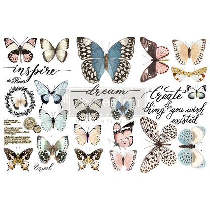 Redesign Decor Transfers "PAPILLON COLLECTION" 15 x 30,5 cm