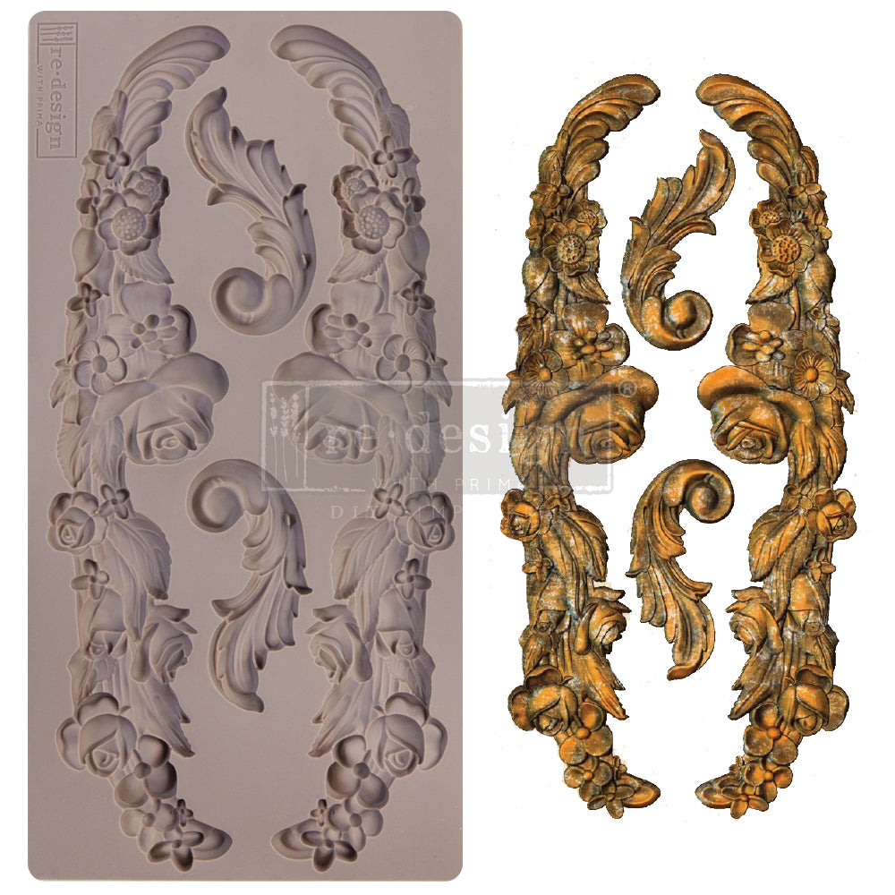 Redesign Decor Moulds “Delicate Floral Strands” 12,7 x 25,4 cm
