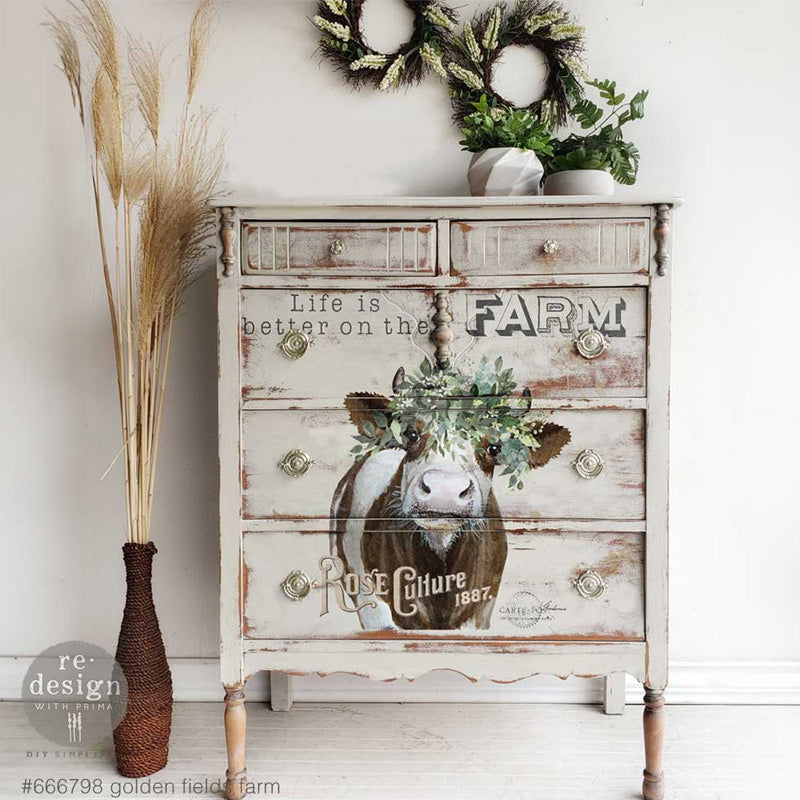 Redesign Decor Transfers “GOLDEN FIELDS FARM” - 61x89 cm