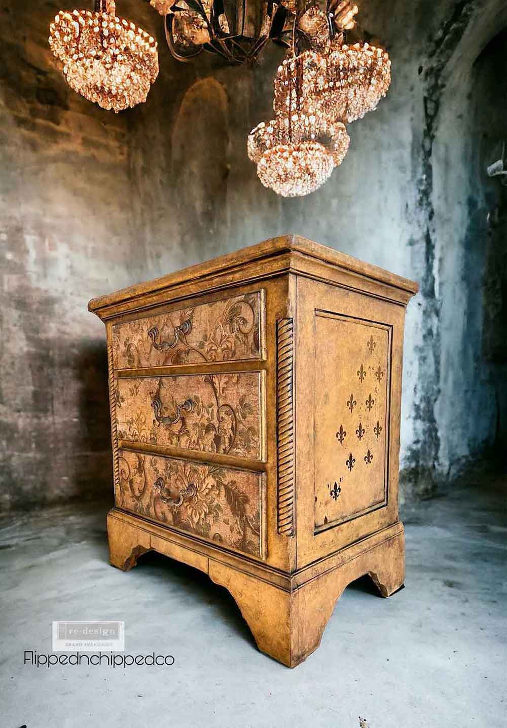 Carta da Découpage Decor "Chapelle Royale" – 1 foglio in Tessuto Formato 49.5x76cm