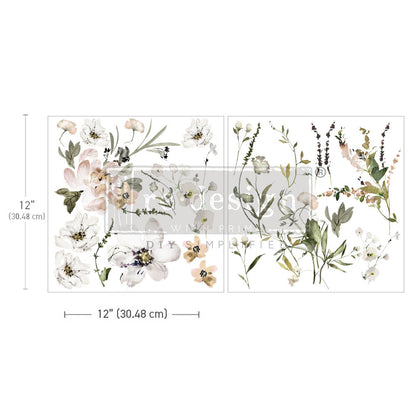 Redesign Decor Transfers – Pastels Artistry 2 fogli 30,48x30,48 cm