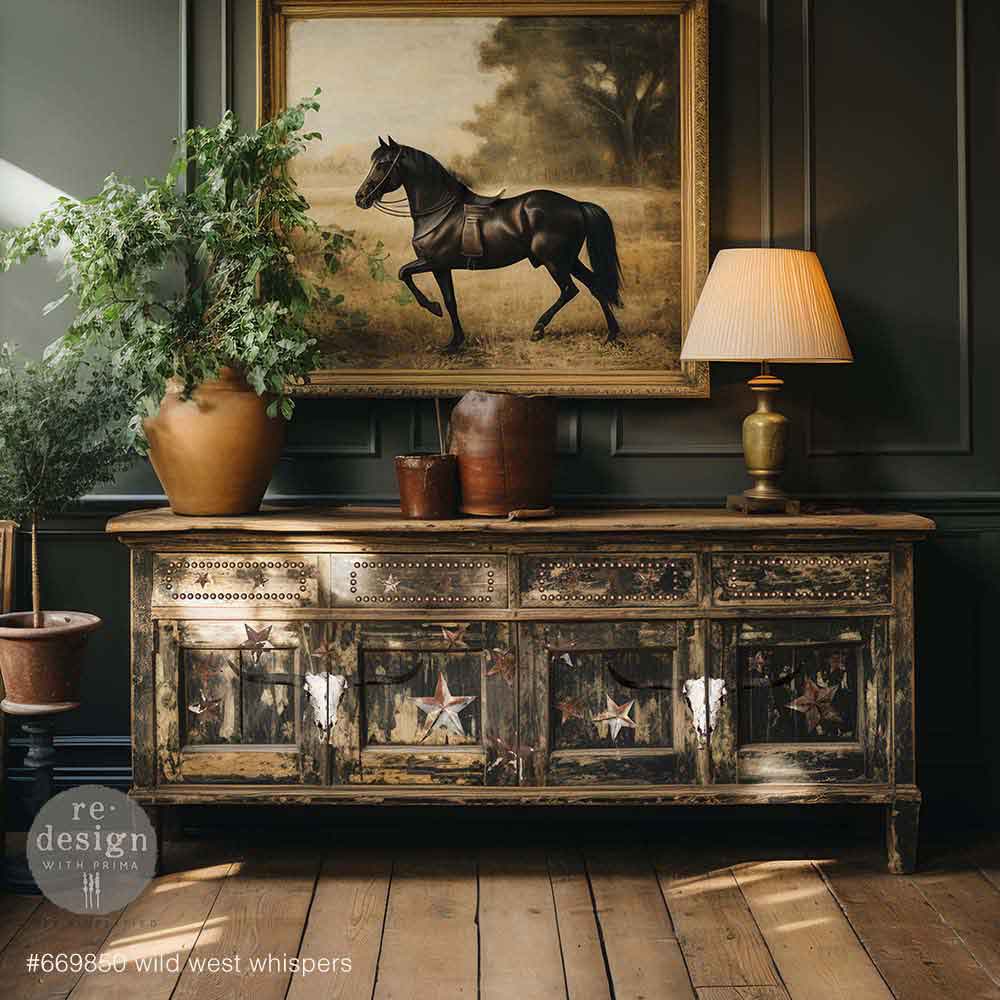 Redesign Decor Transfers "Wild West Whispers" 2 fogli 30,48x30,48 cm