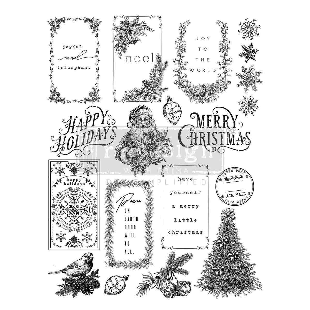 Redesign Decor Stamp "Santa’s Helper Tags" 21,5 x 28 cm