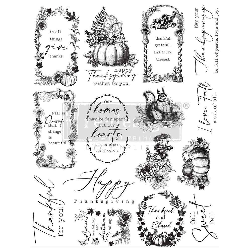 Redesign Decor Stamp "Fall Sweet Fall" 21,5 x 28 cm