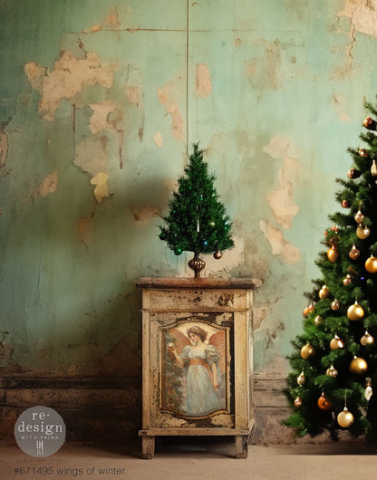 Carta da Découpage Fiber Pack "Wings of Winter" - 3 fogli A3