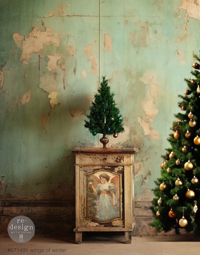 Carta da Découpage Fiber Pack "Wings of Winter" - 3 fogli A3