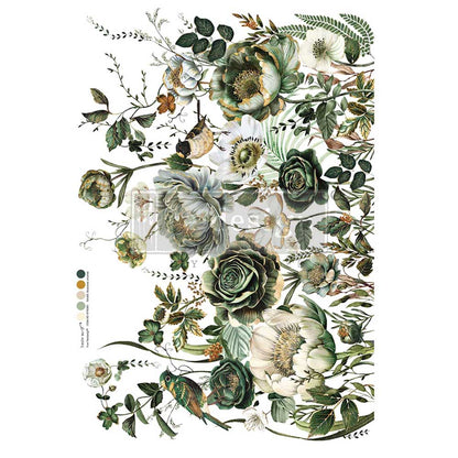 Redesign Decor Transfers Gold Foil Kacha “Botanical Journal”  4 fogli 90x70 cm