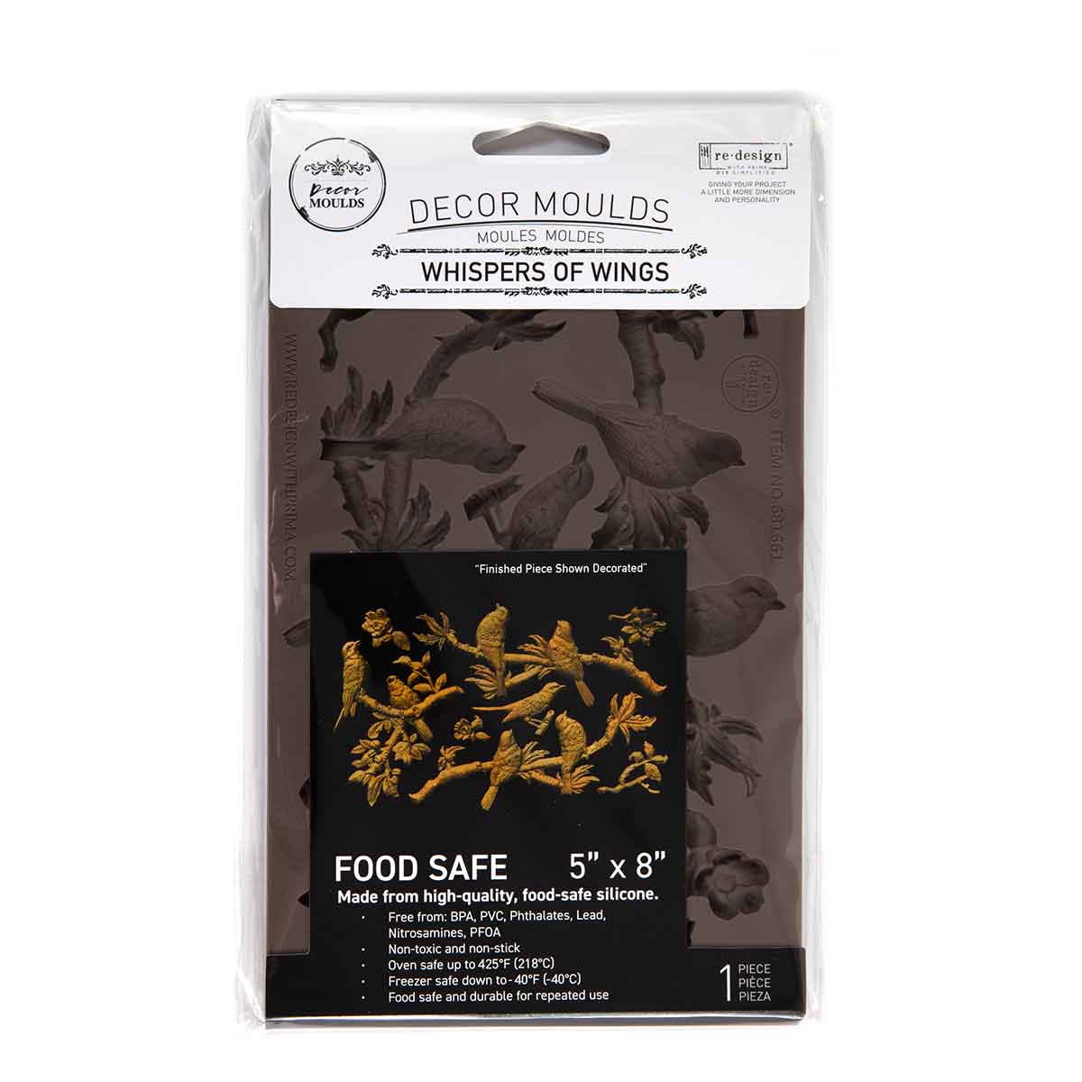 Moldes de decoración Redesign "Susurros de alas" 12,7 × 20,3 cm
