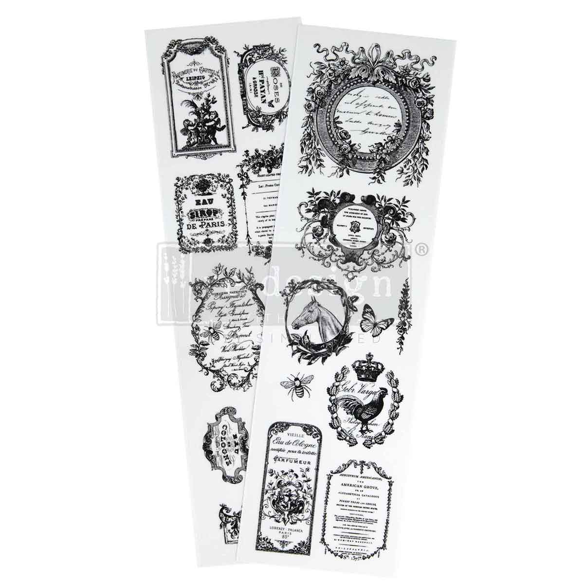 Transferencias de Lujo Rediseñadas – "Romance en Flor" 8,2x29,2 cm 2 hojas