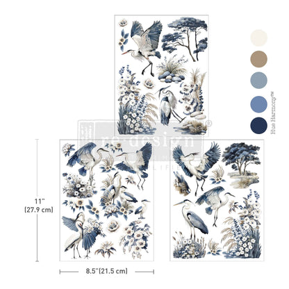Redesign Middy Transfers – "Whispers by the Marsh" 21,5x28 cm 3 fogli