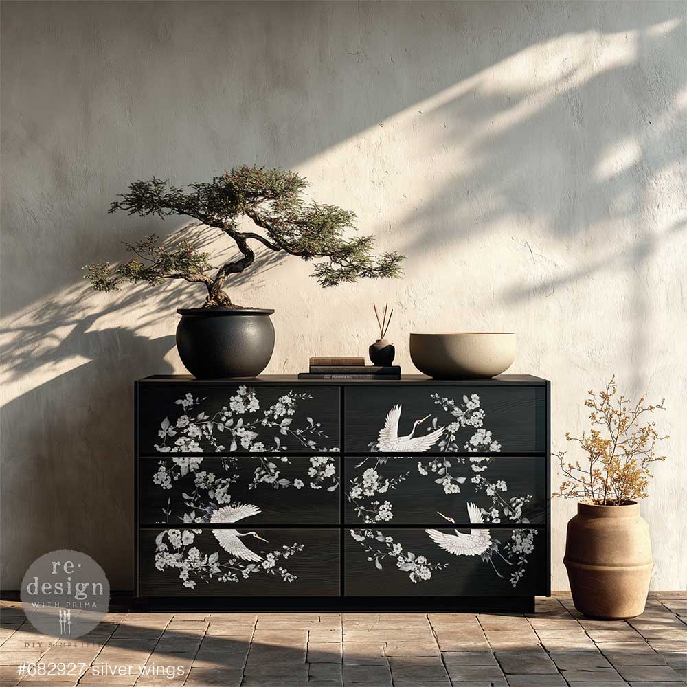 Transferencias de decoración Redesign – "Elegancia de aviario" 61×89cm