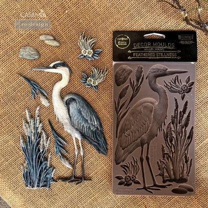 Redesign Decor Moulds "Feathered Stillness" 12,7 × 20,3 cm
