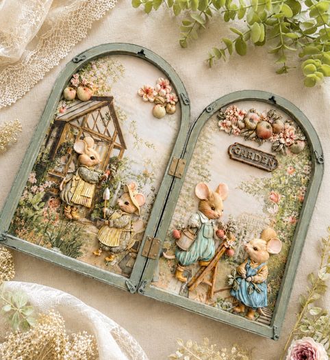 Moldes de decoración Rediseñados "Gracia Celestial" 12,7 x 20,3 cm