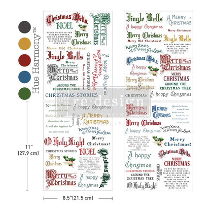 Transferts de décoration repensés – « Fantaisie de jardin » 21,5x28 cm 3 feuilles