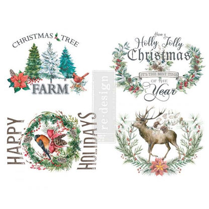 Redesign Decor Transfers “HOLLY JOLLY XMAS” 61x89 cm