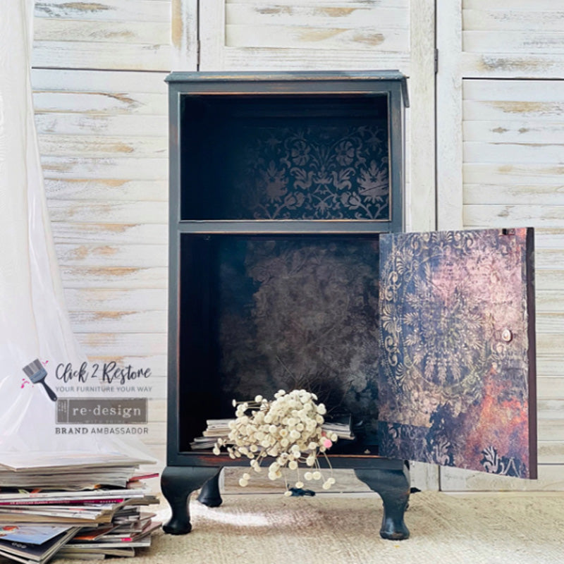 Carta da Découpage "GOTHIC RHAPSODY" in Tessuto 48x76cm