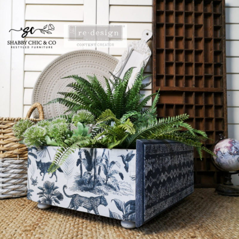 Carta da Découpage "WILD SAVANNA" in Tessuto 48x76cm