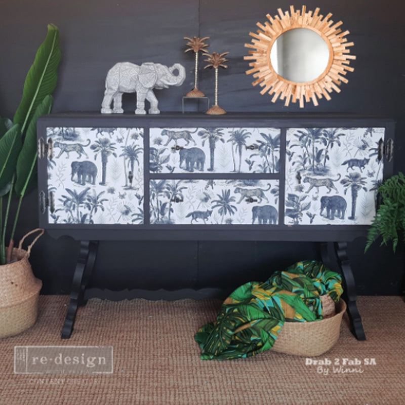 Carta da Découpage "WILD SAVANNA" in Tessuto 48x76cm